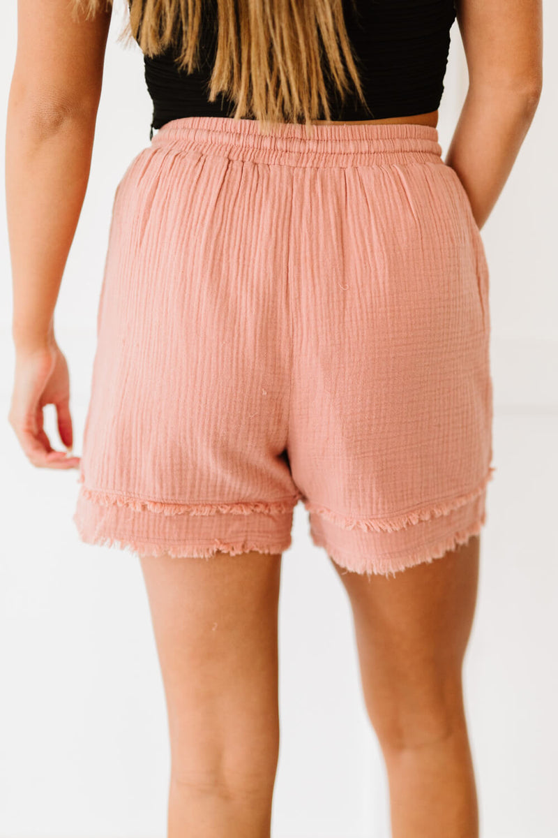 Cotton Bleu Summer Heat Full Size Frayed Shorts