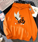 Plus Velvet Women's Print Sweater With Hooded