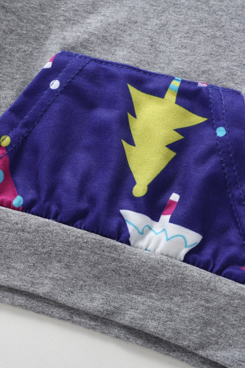 Girls Tree Graphic Hoodie and Pants Set