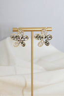 Flower Zirconia Stud Earrings