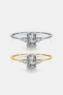 925 Sterling Silver Zircon Ring