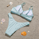 Women's Bust-Support Lace-up Bikini Set