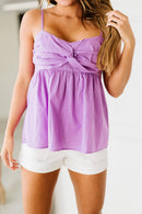 White Birch Twist of Fate Full Size Sleeveless Top