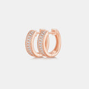 Moissanite 925 Sterling Silver Huggie Earrings