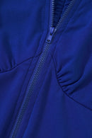 Zip Up Cutout Drawstring Detail Dress