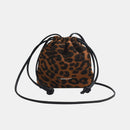 Drawstring Leopard Crossbody Bag