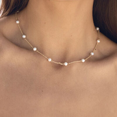 Freshwater Pearl 18K Gold-Plated Necklace