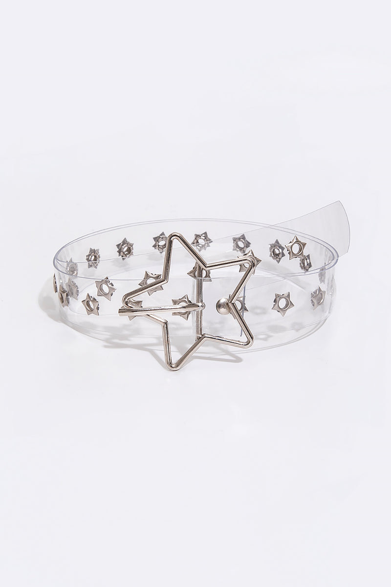 Adjustable PVC Star Shape Buckle Belt