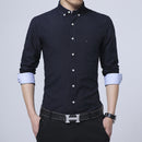 Casual Men's Business Slim Fit Long Sleeve Shirt
