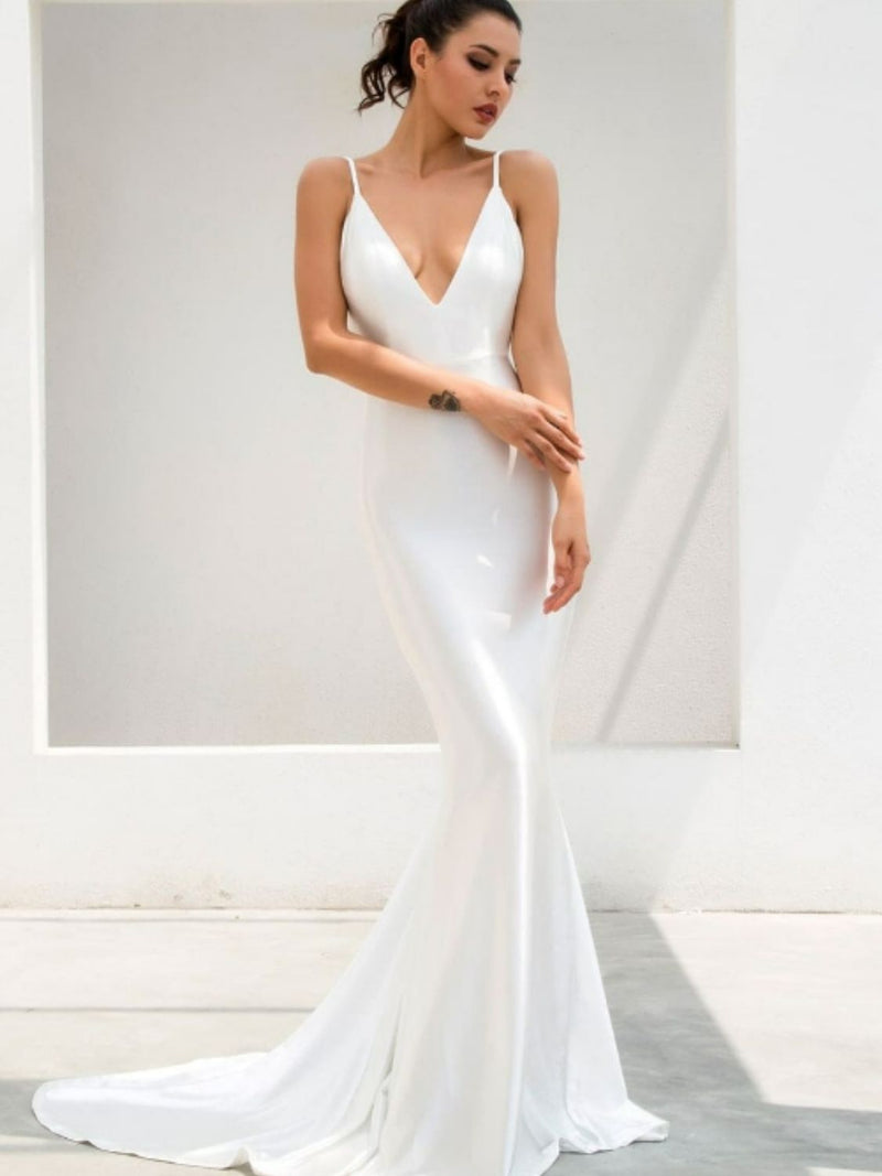 Plunge Backless Cami Dress Plunge Backless Cami Dress