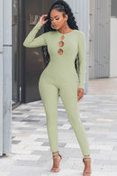 Cutout Round Neck Jumpsuit