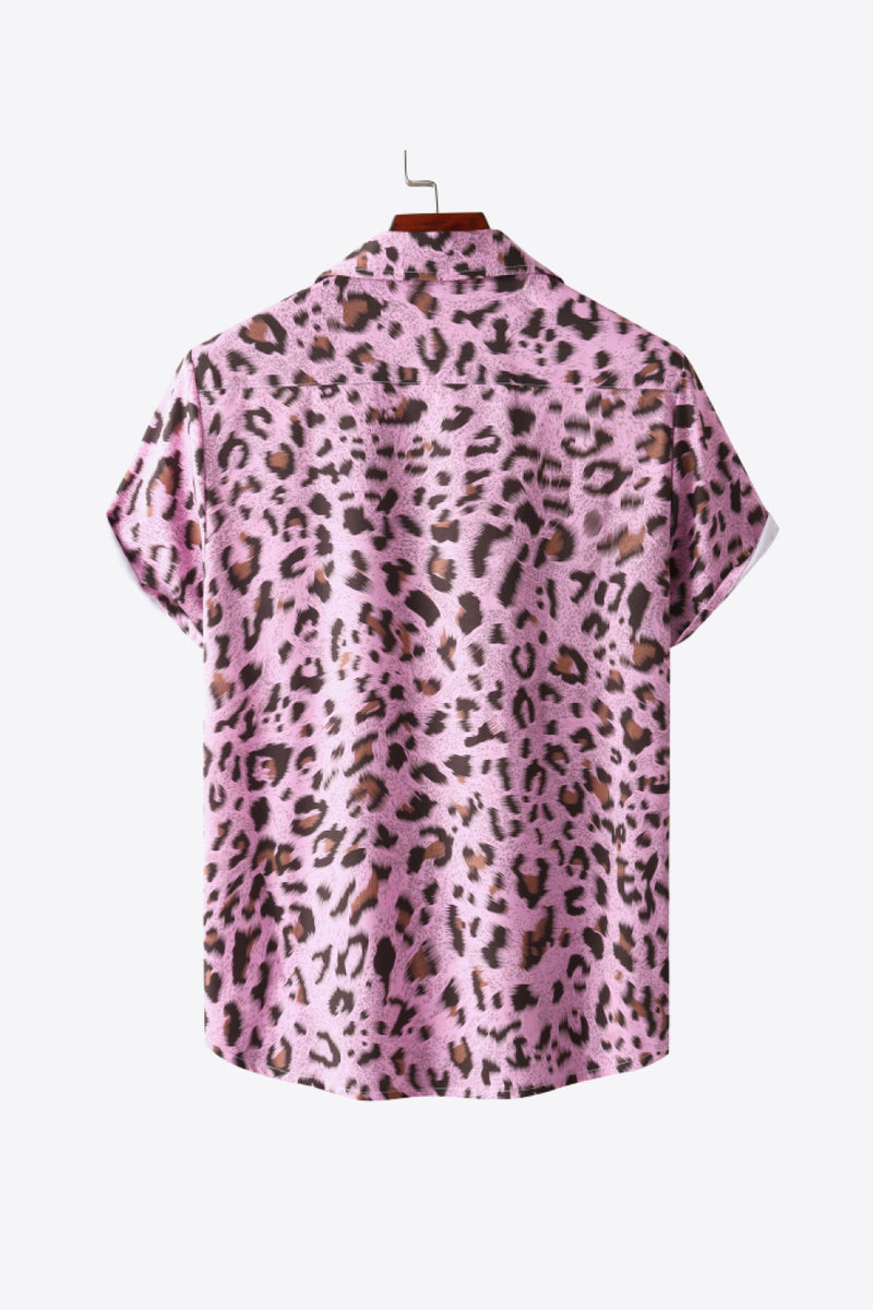 Full Size Leopard Pocket Shirt