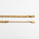 Gold Chain Geometric Inlay Necklace