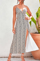 Printed Spaghetti Strap Maxi Dress