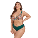 Sexy Split Large Size Printing Women's Swimwear