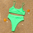 Women's Print Cami Top & Triangle Bikini Set