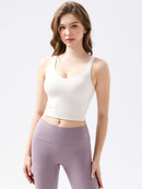 Scoop Neck Wide Strap Active Tank