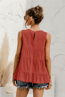 Sleeveless Tiered Top