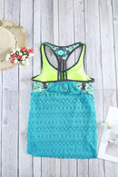 Floral Spliced Lace Two-Piece Swimsuit