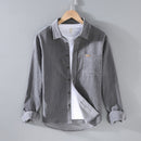 Casual Corduroy Long-Sleeved Lapel Shirt