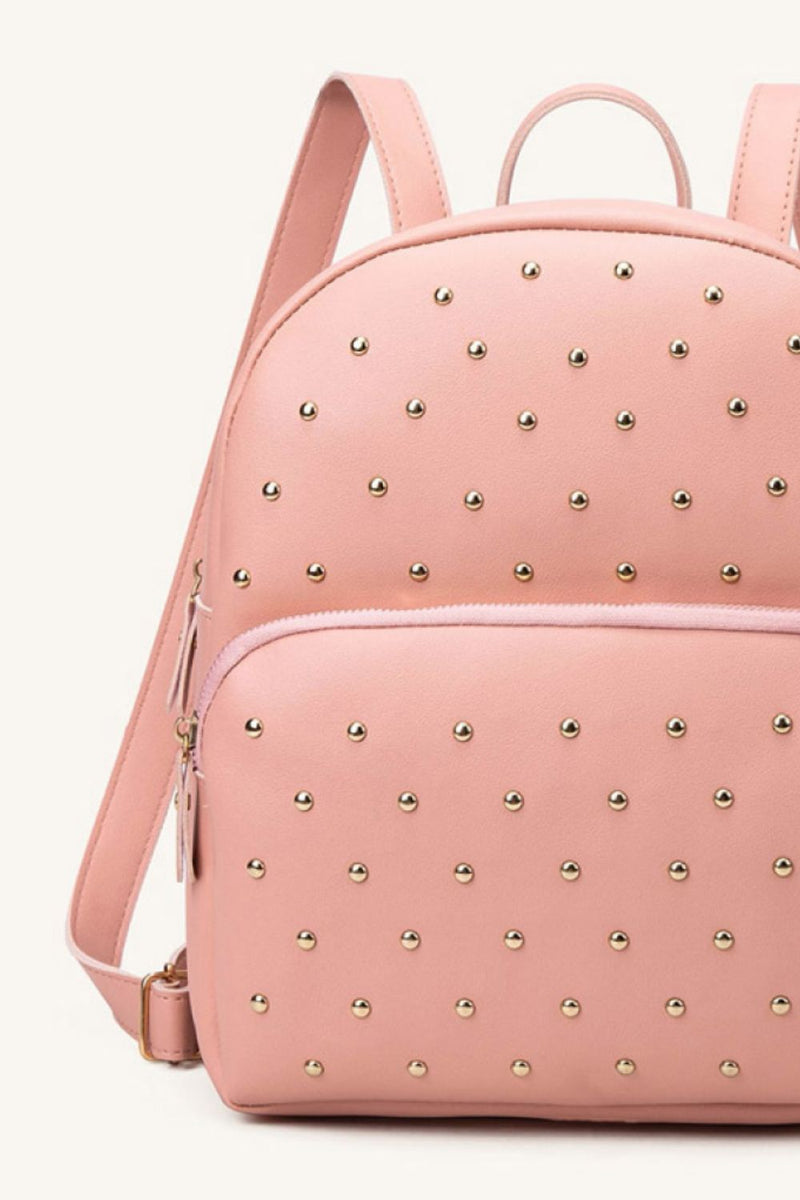 Studded PU Leather Backpack