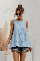 Sleeveless Tiered Top