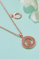 Adored Moissanite K to T Pendant Necklace