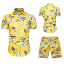 Couple Casual Hawaii Beach Short Sleeve Suit
