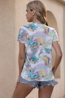 Dragonfly Printed Round Neck Tee