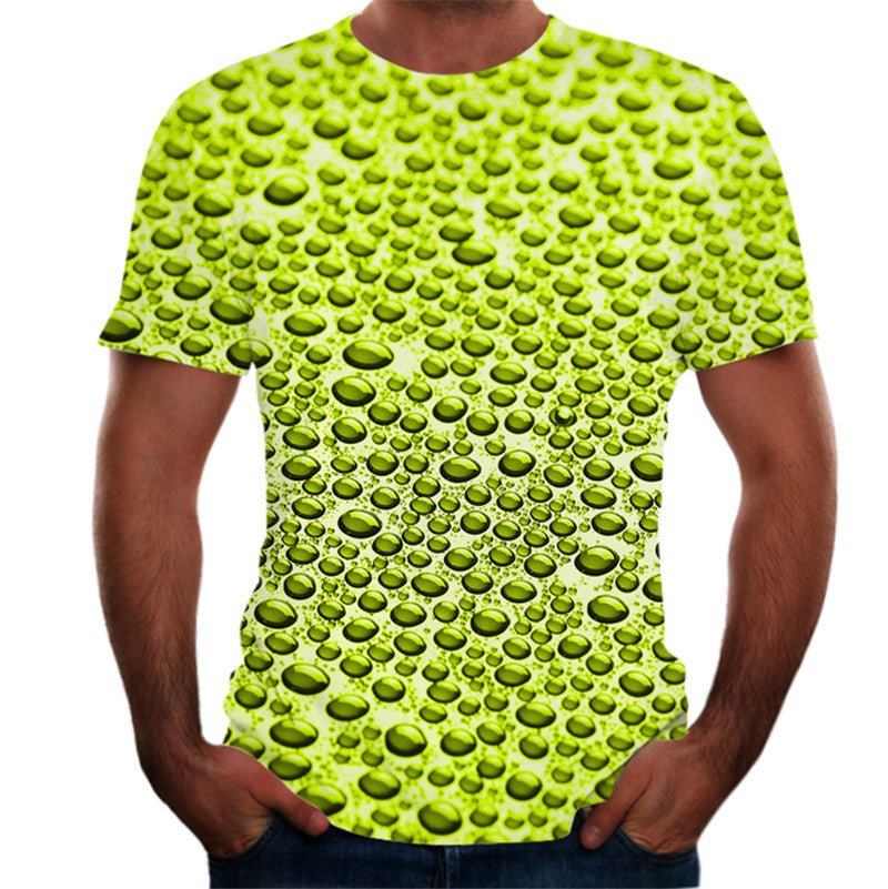 3D digital round neck short sleeve T-shirt