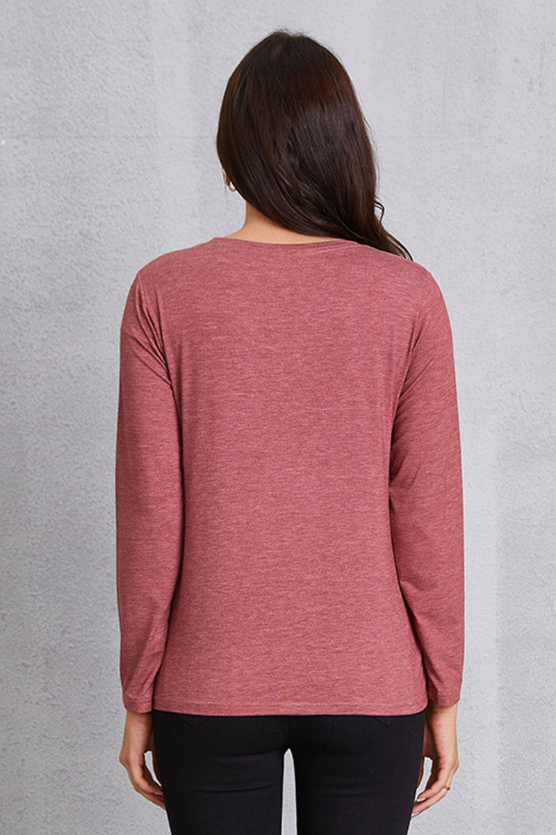 COFFEE AND SUNSHINE Round Neck Long Sleeve T-Shirt