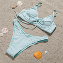 Women's Bust-Support Lace-up Bikini Set