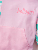 Girls Camouflage Hoodie and Pants Set